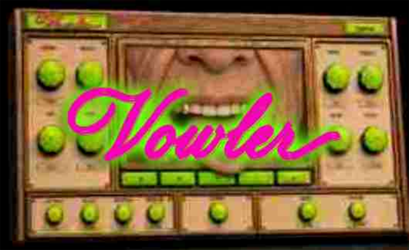 Vowler vowel synthesizer artwork showing the plugin interface and pink Vowler logo